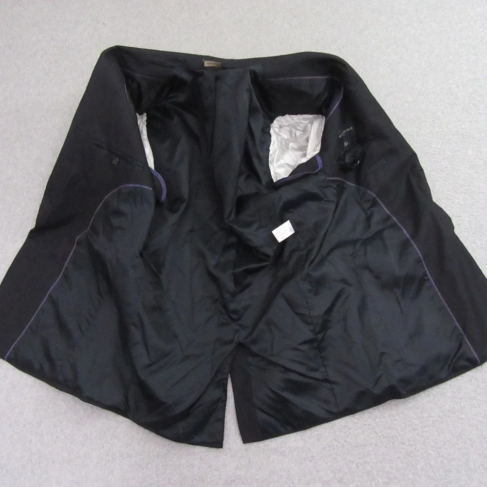 Banana Republic Sport Coat 38 R Solid Navy Blue Blazer Two Button‎ Single Vent